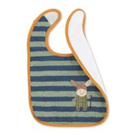 Sterntaler Plastic klittenband slabbetje Emmilius medium blauw