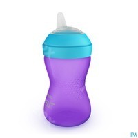 Philips AVENT My Grippy zachte tuitbeker 300 ml paars/blauw