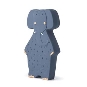 TRIXIE bijt- en badspeelgoed Mrs. Elephant 12 cm rubber blauw