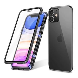 Stuff Certified iPhone 11 Magnetisch 360° Hoesje met Tempered Glass - Full Body Cover Hoesje + Screenprotector Zwart