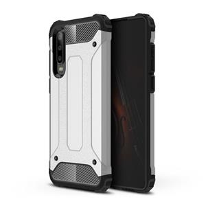 Stuff Certified Huawei P20 Lite Armor Case - Silicone TPU Hoesje Cover Cas Zilver