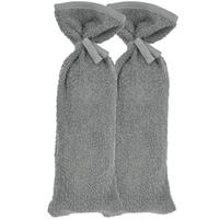 Kruikenzak Meyco Basic Badstof Grijs 2-pack