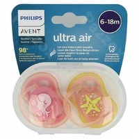 Philips Avent Fopspeen Ultra Air Roze 2 stuks