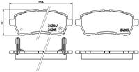 daihatsu Remblokkenset, schijfrem P16013X