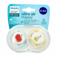 Philips Avent Ultra Air Fopspeen Fruit 0-6 mnd 2 stuks