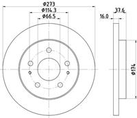 Hella Pagid GmbH Remschijf 54382 8DD355111971