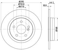 Hella Pagid GmbH Remschijf Gecoat 55549PRO 8DD355119421
