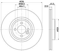 mini Remschijf Gecoat 55550PRO 8DD355119441
