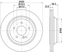 Hella Pagid GmbH Remschijf Gecoat 54763PRO 8DD355115391