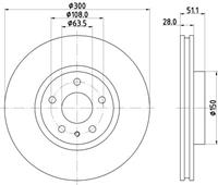 Hella Pagid GmbH Remschijf 8DD355123161