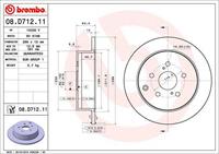 Remschijf BREMBO 08D71211 terug/volledig/1 stuk