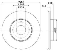 Hella Pagid GmbH Remschijf 8dd 8DD355126601