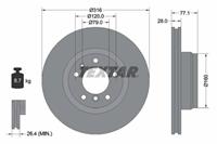 Remschijf PRO TEXTAR 92071403, 1 deel