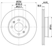 Hella Pagid GmbH Remschijf 55049 8DD355116561