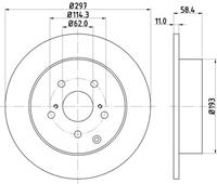 Hella Pagid GmbH Remschijf 55225 8DD355116811