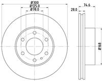 Hella Pagid GmbH Remschijf 8DD355117471