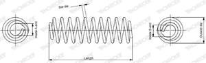 Fahrwerksfeder Hinterachse Monroe SP3069