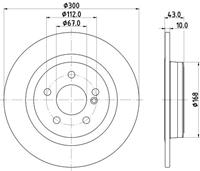 Hella Pagid GmbH Remschijf 8DD355122871