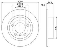 Hella Pagid GmbH Remschijf 8DD355123001