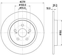 Hella Pagid GmbH Remschijf 8DD355120191