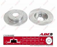Remschijf ABE C31064ABE, 1 deel