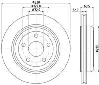 Hella Pagid GmbH Remschijf 8DD355122511