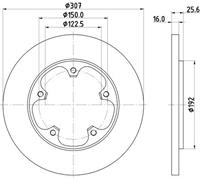 Hella Pagid GmbH Remschijf 8DD355122781