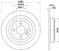 Hella Pagid GmbH Remschijf 8DD355122971