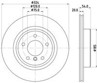 Hella Pagid GmbH Remschijven 8DD355123451