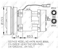 Airconditioning compressor EASY FIT NRF 32879