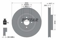 Textar Remschijf 92146400