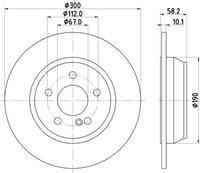 Hella Pagid GmbH Remschijf 8DD355126851