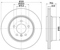 Hella Pagid GmbH Remschijf 8DD355128491