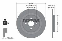 Remschijf TEXTAR 92161900, 1 deel