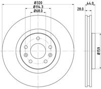 Hella Pagid GmbH Remschijven 8DD355129111