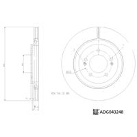 Blue Print remschijf ADG043248