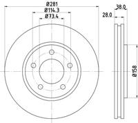 Hella Pagid GmbH Remschijf 50332 8DD355107891
