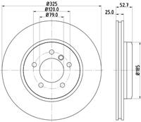 Hella Pagid GmbH Remschijf 8DD355127601