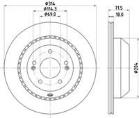 Hella Pagid GmbH Remschijf 8DD355131881