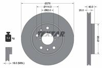 Textar Remschijf 92204703