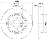 Hella Pagid GmbH Remschijf 8DD355131981