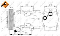 ford Compressor, airconditioning EASY FIT