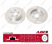 Remschijf ABE C42076ABE, 1 deel