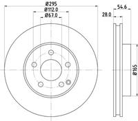 Hella Pagid GmbH Remschijf 8DD355127751