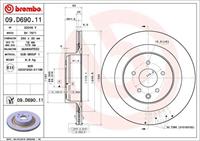 Brembo Remschijf 09D69011