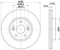 Hella Pagid GmbH Remschijven 8DD355127861