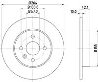 Hella Pagid GmbH Remschijf 8DD355110271