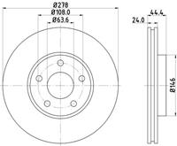 Hella Pagid GmbH Remschijf 8DD355110281