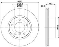 Hella Pagid GmbH Remschijf 8DD355128341