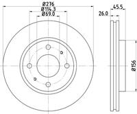 Hella Pagid GmbH Remschijf 54487 8DD355112951